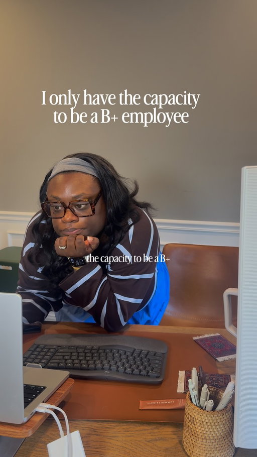 North Star: B+ employee, A+ human. 

#corporatelife #9to5life #workplace #career #millennial 

IB by a thread I recently saw by jack_bourdreau and a comment from carolynflueckiger