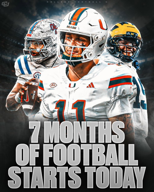 7 STRAIGHT MONTHS OF FOOTBALL START TODAY🔥🏈

The wait is officially over.

Tonight’s NFL Hall of Fame Game between the Cardinals and Panthers kicks off 7 straight months of football, with Carson Beck set to make his NFL preseason debut.

🏈 NFL football starts TONIGHT (Hall of Fame Game)
⏳ College Football is just 23 days away

The best time of the year has officially arrived. 🙌