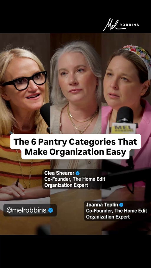 The secret to an organized pantry is simpler than you think. 

You don't need a "Pinterest pantry." You need these 6 categories.

Comment “Edit” and I’ll DM you the link to the full episode.

Clea Shearer and Joanna Teplin are organizing experts and the co-founders behind @thehomeedit. 

In this episode of The Mel Robbins Podcast, Clea and Joanna share the 6 simple pantry categories they use to make organizing easier, why labels are about function (not aesthetics), and how creating simple systems makes it easier for everyone in your household to put things back where they belong.

🎧 “Organize Your Life & Home: The Simple System That Gives You More Time, Energy, & Control”

Listen on Spotify, Apple Podcasts, or YouTube - search “Mel Robbins Podcast The Home Edit”