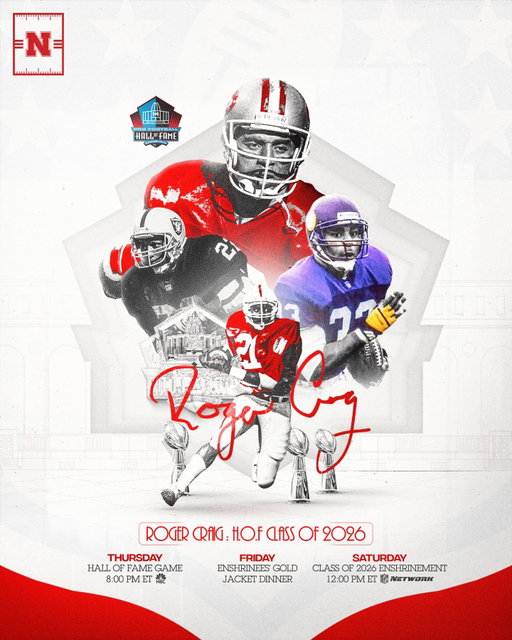 📺 Tune in this week as Roger Craig is welcomed to the Pro Football Hall of Fame!
