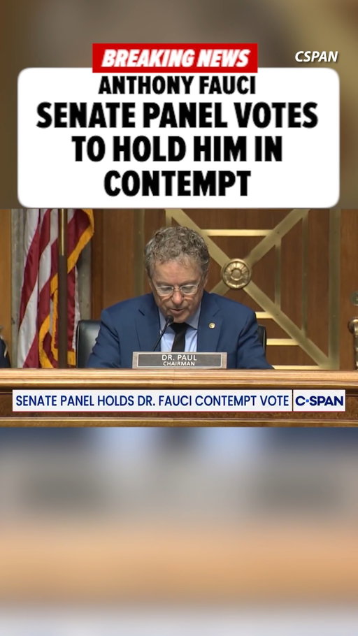 🚨 Dr. Anthony Fauci's Capitol Hill headaches are piling up. The Senate Homeland Security Committee voted Thursday to hold him in contempt of Congress after he refused to answer questions last week, pleading the Fifth 111 times. 

🎥: CSPAN