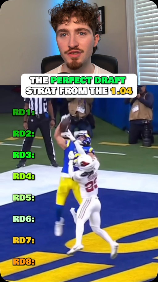 The BEST draft strategy from pick 4 in fantasy football 🔥 #fantasyfootball #fantasyfootballdraft