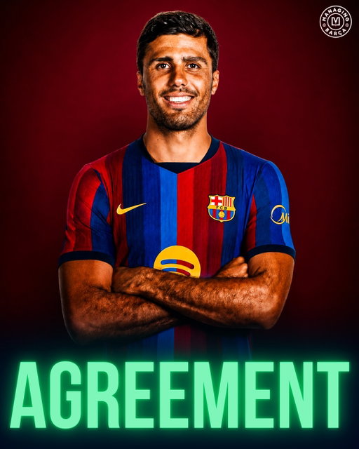 🚨🚨🌕| 𝐁𝐑𝐄𝐀𝐊𝐈𝐍𝐆: FC Barcelona have reached FULL AGREEMENT with Rodri on economic/personal terms!

The club also provided the player guarantees regarding negotiations with Manchester City. Barça are expected to make official contact with City in the COMING HOURS. [@Matte.Moretto] 🤩✅

🚨➡️ Deco had also traveled to Madrid to meet up with Rodri’s camp. Hansi Flick has been calling and PUSHUNG for Rodri. Barcelona players in the Spain NT have also been pushing for Rodri to come. [@fabriziorom] 📞🔥

🚨➡️ Deco has been WORKING on the Rodri deal DISCREETLY for a long time. Barça has €50M ready to BEGIN official talks with Manchester City for Rodri. [@la_SER] 🔵🔴⚡️