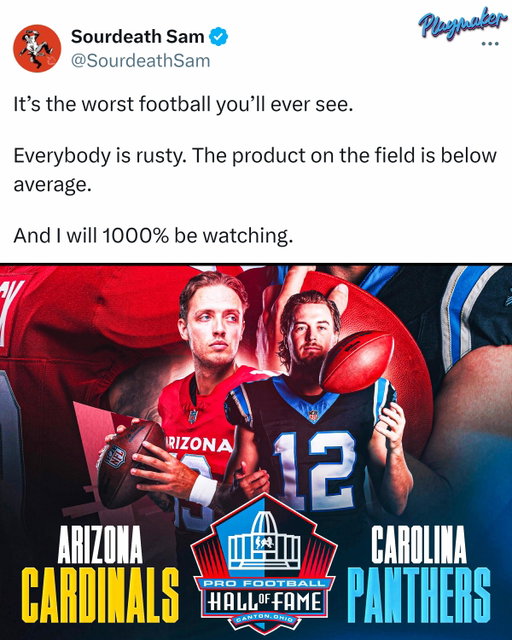 We get Carson Beck vs Kenny Pickett tonight in the NFL Hall of Fame Game… we will be seated 🙏