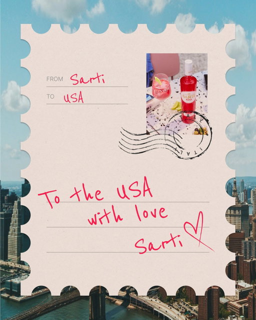 Now Spritzing Stateside 💌 Sarti. #SartiSpritz #EnjoyResponsibly