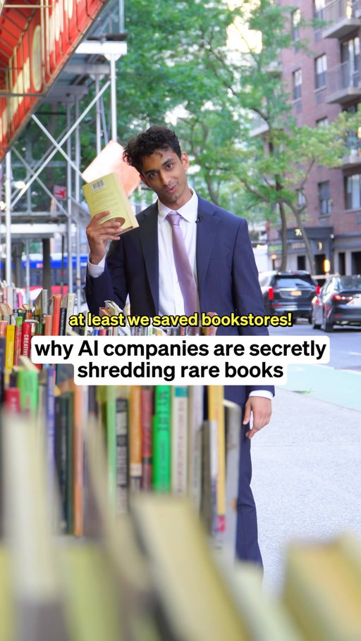 AI companies saved bookstores....by destroying books?