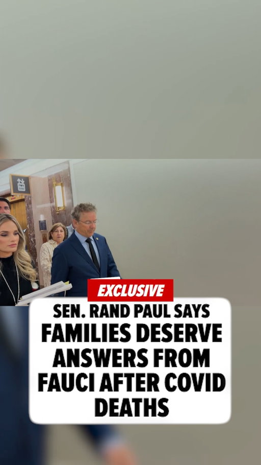 🚨🗣️ Sen. Rand Paul says his push to hold Dr. Anthony Fauci in contempt isn't about finding a fall guy for the COVID-19 pandemic; he tells @jacobwass Americans who lost loved ones deserve answers.