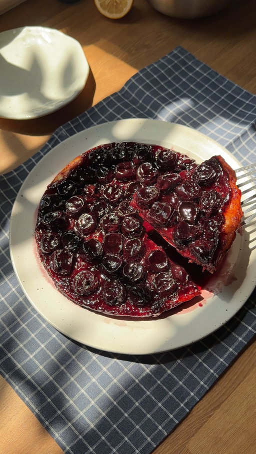 Make the most of your fresh summer cherries in tart tatin form with @Tillamook Malted Moo Shake ice cream on top🍒 always decadent, always delicious, always “real ice cream” only! #ad #tillamookpartner #therealscoop