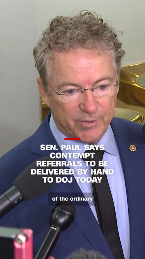 After GOP senators on the Senate Homeland Security and Governmental Affairs Committee voted to hold Dr. Anthony Fauci in contempt of Congress, Chair Sen. Rand Paul said the committee’s referral to the Justice Department would be hand delivered to the Attorney General and US District Court today.