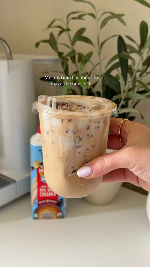 #ad This is the coffee I make every time before I leave the house because homemade coffee just hits different.☕️✨@horizonorganic Homestyle Vanilla Creamer is my favorite for creating café-style drinks right in my kitchen as it adds the perfect creamy finish 🤍 
Let me know if you give this one a try! 

Salted Vanilla Spanish Latte 🤎
Recipe:
• 1 tsp sweetened condensed milk
• A pinch of sea salt
• 2 shots of espresso
• 6 oz Horizon Organic Whole Milk
• A splash of Horizon Organic Vanilla Creamer
• Ice

Add the espresso, condensed milk, and sea salt to a shaker. Pour in the milk, vanilla creamer, and ice. Shake until creamy and chilled.
Finish with a drizzle of condensed milk and a sprinkle of vanilla powder ✨
A little coffee ritual before heading out the door 🤎

#horizonsponsored #saltedvanillaspanishlatte #icedcoffee #homecafe