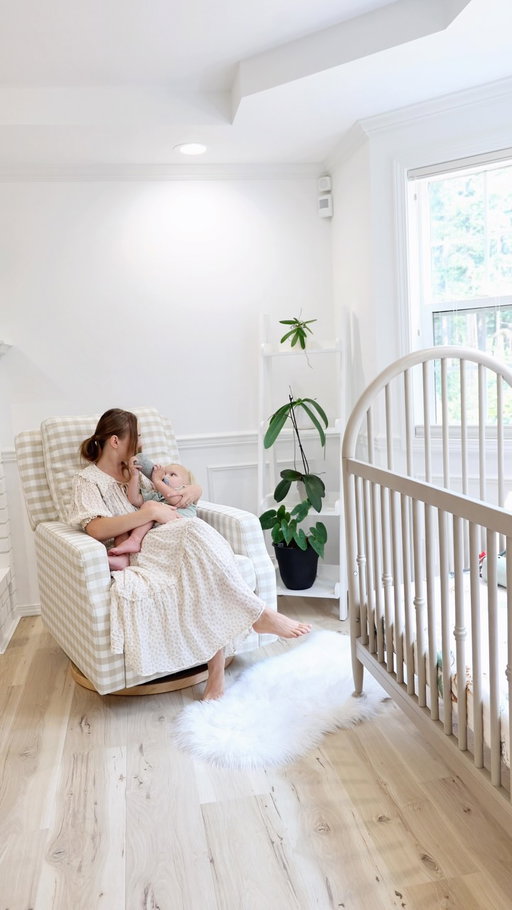 Creating a nursery has been one of the most meaningful parts of this season of motherhood. 🤍 Every detail was chosen to create a space that feels calm, timeless, and made to grow with our little one.

We’re so happy with the Namesake Alouette 3-in-1 Convertible Spindle Crib in Natural and the Crewe Recliner & Swivel Glider in Tan Gingham—beautifully designed pieces that bring comfort, quality, and timeless style to our home.

Thank you, @namesake_home, for helping us create a space where so many special memories will be made. ✨

#CreateYours