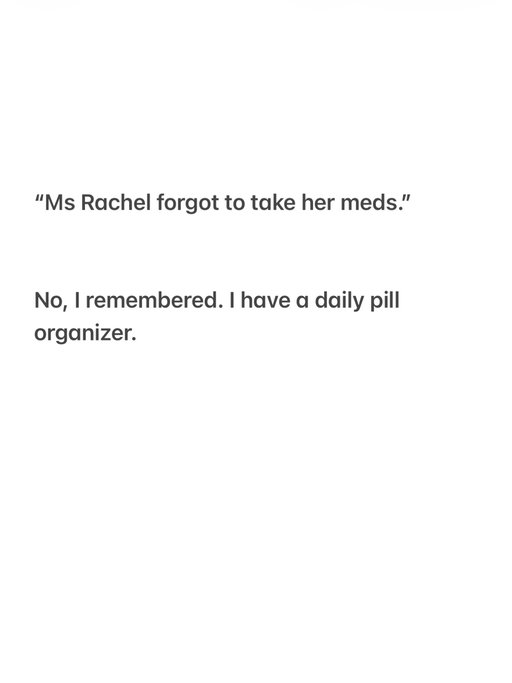 And there’s nothing wrong or shameful about taking meds for mental health. No need to stigmatize mental health or medication.