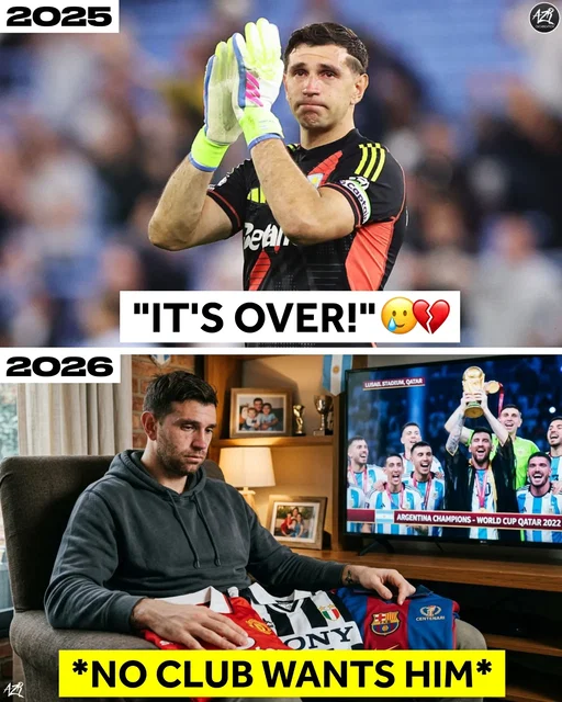 🚨 Emiliano Martínez’s situation at CLUB football is TRULY CRAZY… 😳💀⬇️

At the end of the 2024-25 season, Martínez walked off the pitch in tears, saying goodbye to the Aston Villa fans. 👋💔

He was expected to leave, with many TOP European clubs tipped to come for the World Cup winner. But surprisingly, no serious offers arrived. 👀

Martínez was so eager for a new challenge that he was even willing to sacrifice European football to join Manchester United. He reportedly asked his Argentina teammate Lisandro Martínez to help push the move, but nothing MATERIALISED. 🥲

Manchester United instead chose to invest in the future, signing highly-rated Belgian goalkeeper Senne Lammens. 🇧🇪🧤

So Martínez had to return to Aston Villa after already saying goodbye. 💀🥲

And now, after spending another season at Aston Villa. He once again expected Top clubs to come for him. 

He was expected to join Juventus, with personal terms reportedly agreed, but the transfer has also fallen through. ❌🇮🇹

As a result, Martínez remains at Aston Villa on around £150,000 per week, with NO major European club currently making a serious move for him. 😳💰

🇦🇷 For Argentina, he has won almost everything:
🏆 World Cup
🏆 Copa América
🏆 Finalissima
🧤 World Cup Golden Glove

But at CLUB level, his story is very different. 🥲

One of the biggest goalkeepers in international football… yet still struggling to find a move to a European giant. 😳

Emiliano Martinez has a 87.8% CHANCE of staying at Aston Villa! ©️PolymarketPartner

What do you think is next for Emiliano Martínez? 👀⬇️