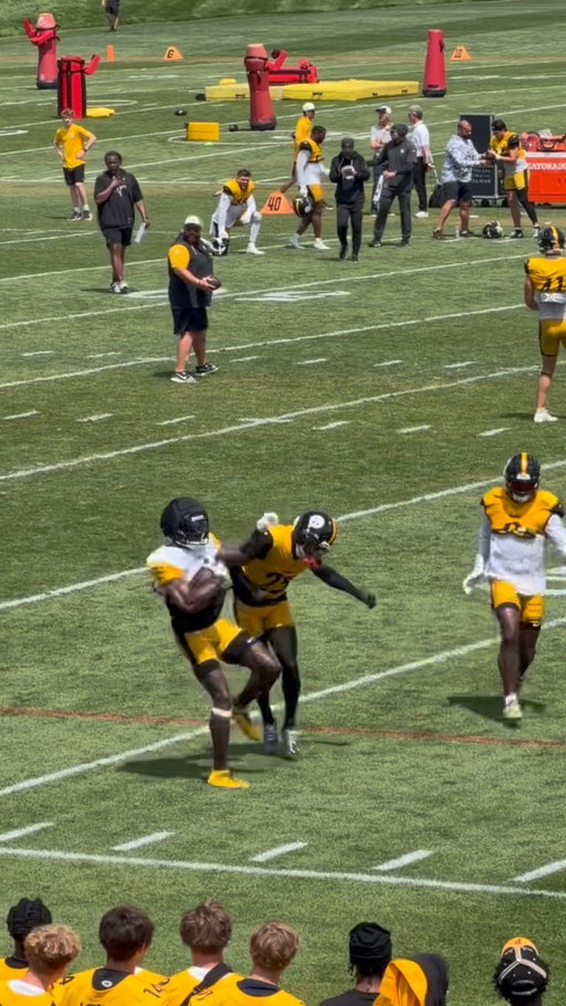 DK Metcalf gets hit hard by Deshon Elliot and a mini fight breaks out afterwards 😂😂😂

#pittsburgh #nfl