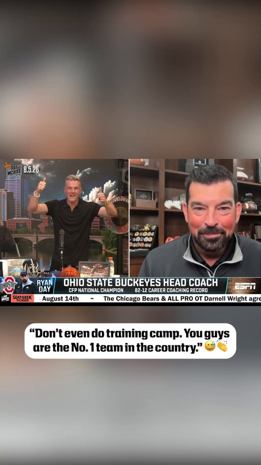Ohio State on top 🤝

(via @patmcafeeshow)