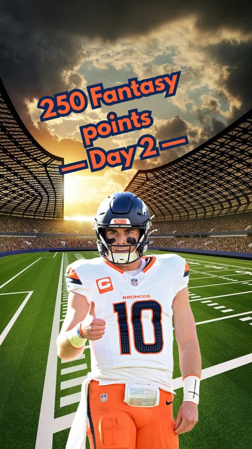 Trying to score 250 fantasy football points based on the 2025 NFL Season: Day 2 #acshear #fantasyfootball #nflfilter #walterpicks #250fantasypoints