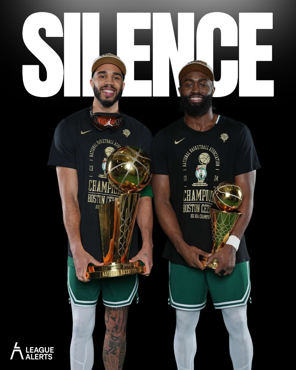 Jaylen Brown says he has not heard from Jayson Tatum since the #Celtics shipped him to the #76ers in July. The two spent nine seasons together in Boston and won a title in 2024.