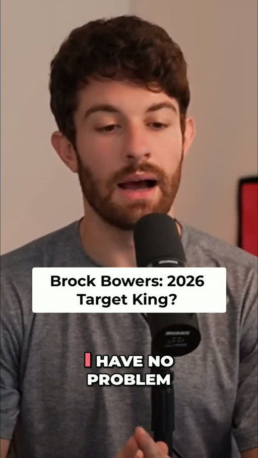 Brock Bowers could lead the league in targets #bdge #bdgefantasy #fantasyfootball #fantasyadvice #fantasydraft #nfl