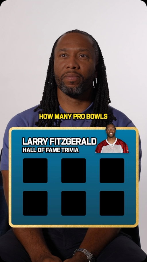 @larryfitzgerald crushed this... how many did you get right? 🤔

@ProFootballHOF Enshrinement — Saturday 12pm ET on @NFLNetwork Stream on @NFLPlus