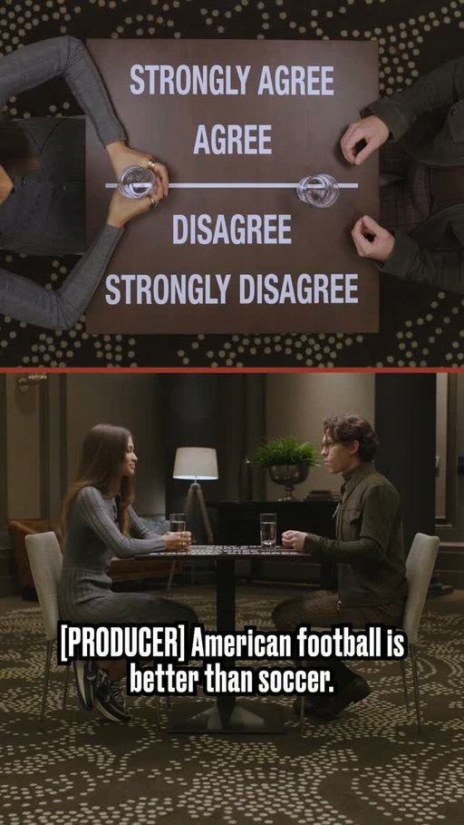 "I just don't understand why it's called football, 'cause they don't use their feet" 🤣🏈⁠
⁠
Watch Zendaya and Tom Holland's full Agree to Disagree episode on LADbible Entertainment 📺⁠
⁠
#agreetodisagree #ladbible #ladbibleoriginal