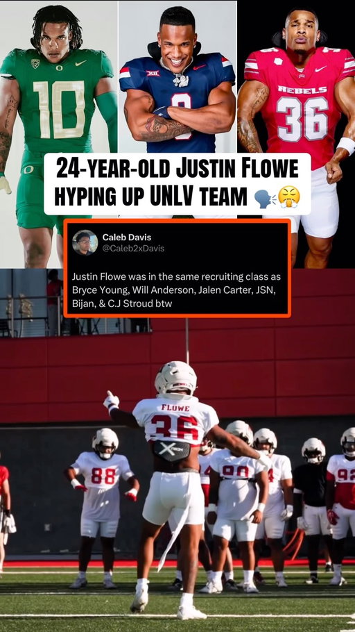 Justin Flowe is ready for his SIXTH season of college football 👏

He’s played for Oregon, Arizona and now UNLV 🎰

(via UNLV Football, h/t Caleb2xDavis/X) 

#cfb #collegefootball #college #senior #football