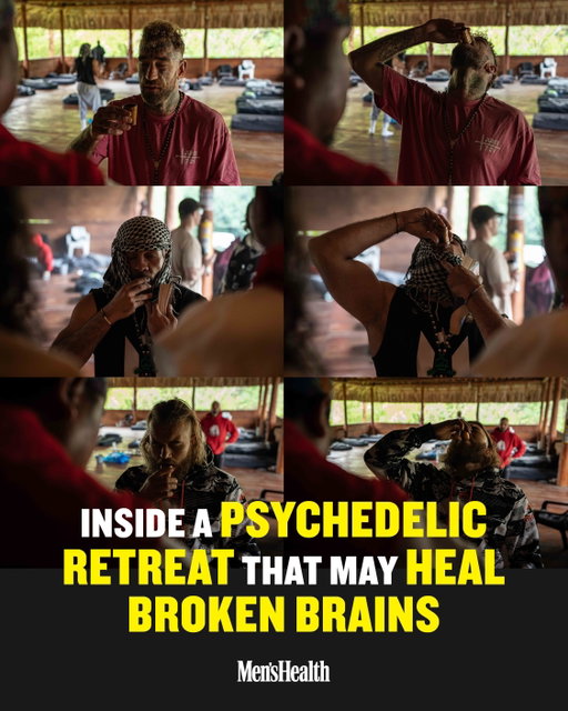 Men’s Health reporter Mattha Busby traveled to Medellín, Colombia, with a research team and 10 MMA fighters living with traumatic brain injuries to document a first-of-its-kind study exploring whether ayahuasca could enhance neuroplasticity and support recovery. Read about their extraordinary experiences—and the emerging science investigating whether psychedelic-assisted therapies can help fighters, veterans, and others living with brain injuries that have few effective mainstream treatment options. Tap the link in bio to read the full feature.

Photographs @eiyco 
Visual Director @runred