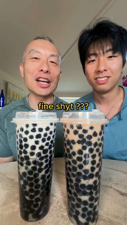 WHO TAUGHT HIM ALL THIS?? 😭 #boba #chinese #dad