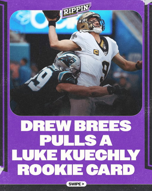 Drew Brees pulls a 2012 Luke Kuechly rookie with the boys 🤯🔥