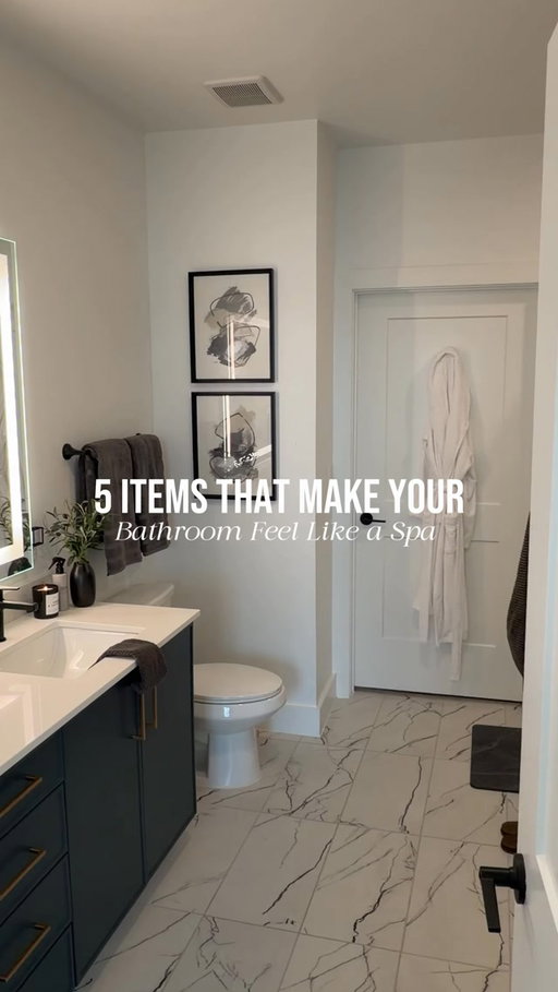 These 5 things will turn your bathroom into a Spa at home 🛁🧼🌱

#homedecor #bathroominspiration #bathroomdecor #interiordesign #bathroomgoals