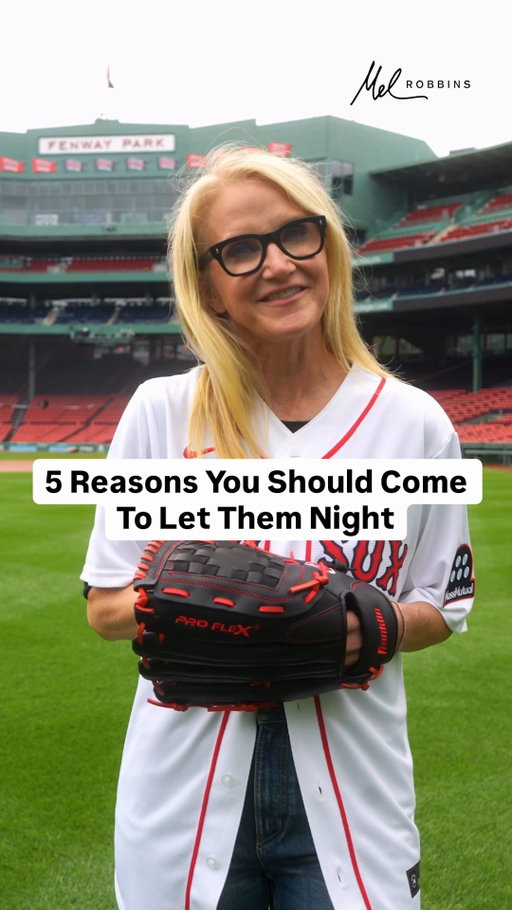 Are you going to join me for Let Them Night at Fenway Park on August 21st?!

That’s right - we’re filling Fenway with thousands of amazing, positive people to spend an incredible Friday night together, cheering on the @redsox.

Plus I’m throwing out the first pitch! I’ve been practicing for the last few months to make sure I throw that sucker over home plate.

And that’s not all… When you purchase tickets through my special link 👉 RedSox.com/MelRobbins you’ll receive a bobblehead of yours truly, which happens to be the first female bobblehead in Red Sox history! How crazy is that?!

I can’t wait to see you there at Fenway Park on August 21st. 

It's going to be a night you’ll never forget! ⚾