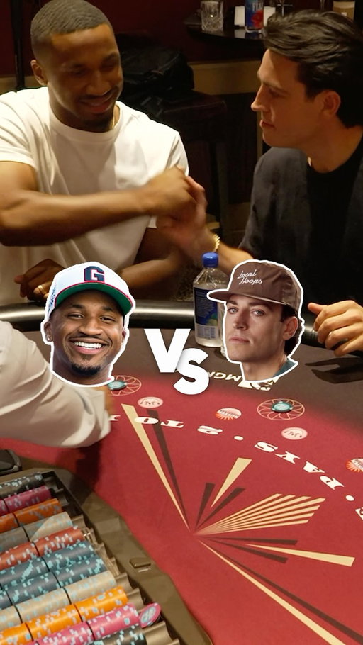 @wordsfrommac and @nick.knows.ball face off in the last round of survival Blackjack Live from Park MGM 😂

Last man standing wins a MGM plushie 🦁 

@whitenoisepod @dwhite921 @jsotos1 

Watch the full gameplay on YouTube, link in bio 🎰