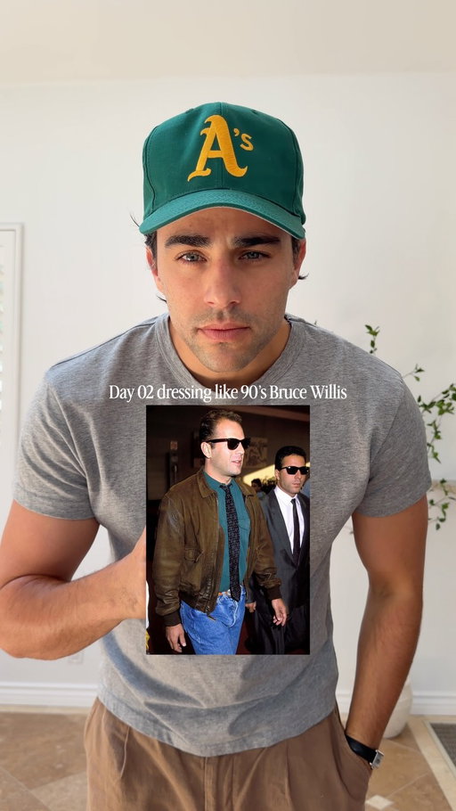Can’t go wrong with a little Bruce Willis style inspiration. 
.
.
#mensfashion #brucewillis #90sfashion #90sstyle #outﬁtinspo