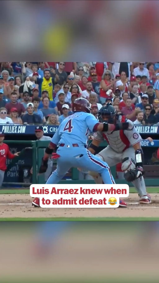 Luis Arraez leaped over the tag at home plate …

But decided to just go back to the dugout 🤣