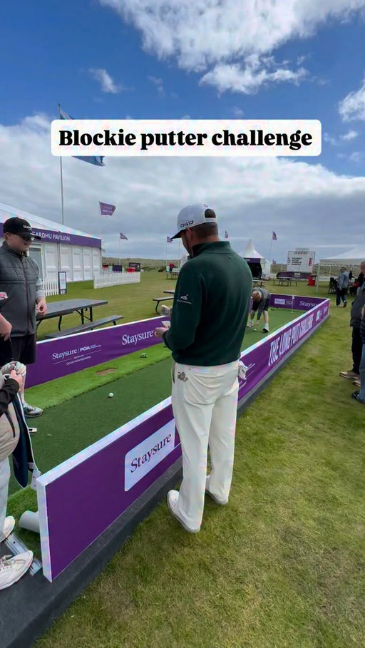 Always showing love @blockiegolf 
.
.
.
.
.
#challemge #golf #putt #prize #people