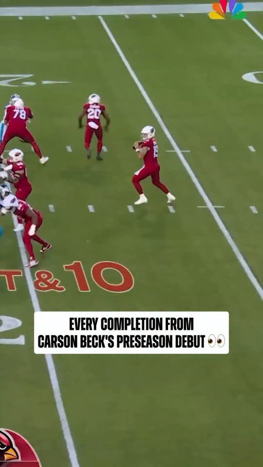 15-of-19, 188 yards, and a TD for Carson Beck 🎯

@ProFootballHOF Game on NBC
Stream on @NFLPlus + Peacock