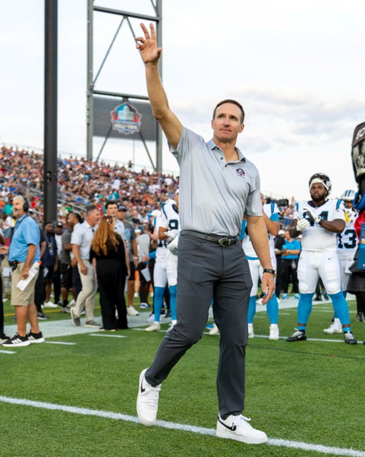 A day in Canton with @drewbrees 🐐