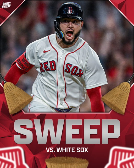 RED SOX SWEEP THE WHITE SOX AND HAVE WON EIGHT STRAIGHT! They are 26-3 in their last 29 games