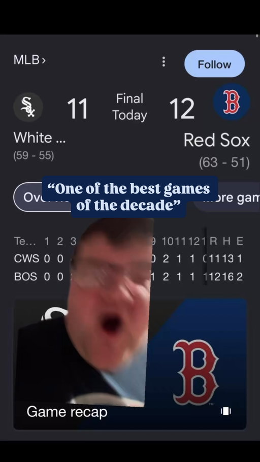 THIS RED SOX TEAM IS 100% HEART!!!