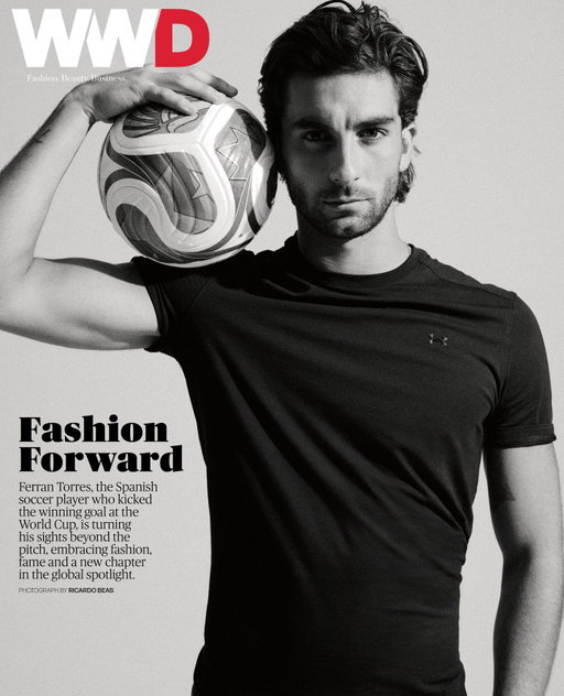 Just weeks after delivering Spain its second World Cup title, @ferrantorres is embracing a different kind of spotlight.⁠
⁠
The Spanish forward joins WWD for his first fashion editorial and reflects on pressure, perseverance and the next phase of his career.⁠
⁠
Read the exclusive interview at the link in bio. ⁠
⁠
Report: @ian_servantes⁠
Photography by Ricardo Beas / @ricardobeas_⁠
Styled by Alex Badia / @thealexbadia⁠
Grooming by Scott McMahan / @scottmcmahangrooming⁠
Senior Market Editor, Accessories: Thomas Waller / @twallz21⁠
Senior Market Editor: Emily Mercer / @elmercer⁠
Market Assistant: Ari Stark / @jaristark⁠
Visual Director: Jenna Greene / @jgreenery