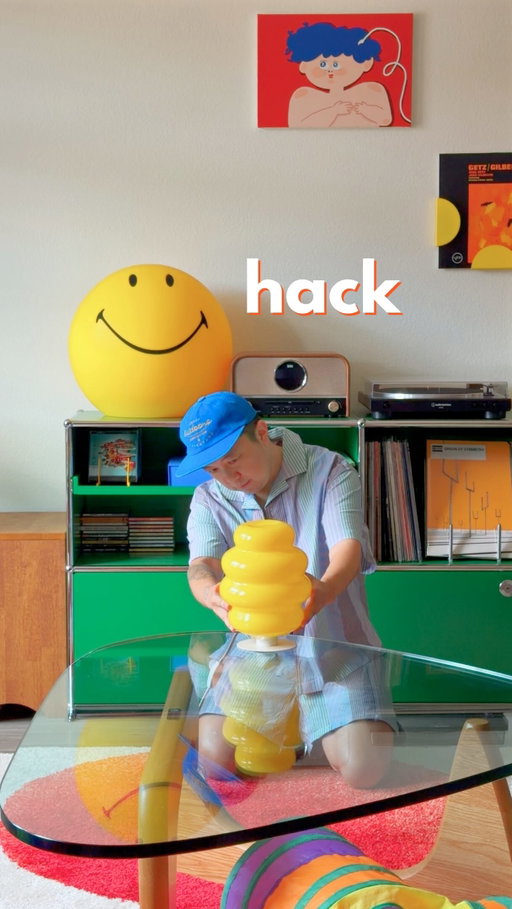 i’ve been wanting to try this viral ikea flower vase lamp hack but didn’t want to deal with buying extra tools or use super glue.

then ikea released this lamp base and it solved almost everything.

almost.

because of the power cord, the vase
couldn’t sit flush.

so I stuck a few clear furniture bumpers underneath, giving the cord just enough room to fit, while keeping everything looking clean.

what do you think of this version of the flower vase hack?

let me know in the comments! 🙏

#homedecor #ikea #ikeahack #colorfulhome #midcenturymodern apartmenttherapy interiordesign ikealamp cozyhome ambientlights