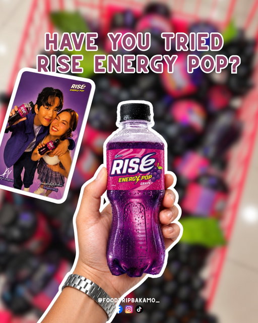 Have you tried Rise Energy Pop? 🍇⚡

If you’re looking for a refreshing, soda-like drink, this one’s worth checking out! Perfect for staying energized at work, school, workouts, or while you’re on the go. 💜

Now I get why everyone’s talking about it! Grab a bottle at your nearest supermarket or convenience store and give it a try.

#foodtripbakamo #APopOfSurprise #RabGel #RiseEnergyPop #drinkrecommendation