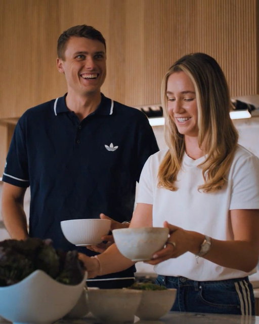 Professional golfer by day, chef by night: Ludvig Åberg and his girlfriend Olivia Peet get cooking in Episode 7 of Away Game. ​#AwayGame