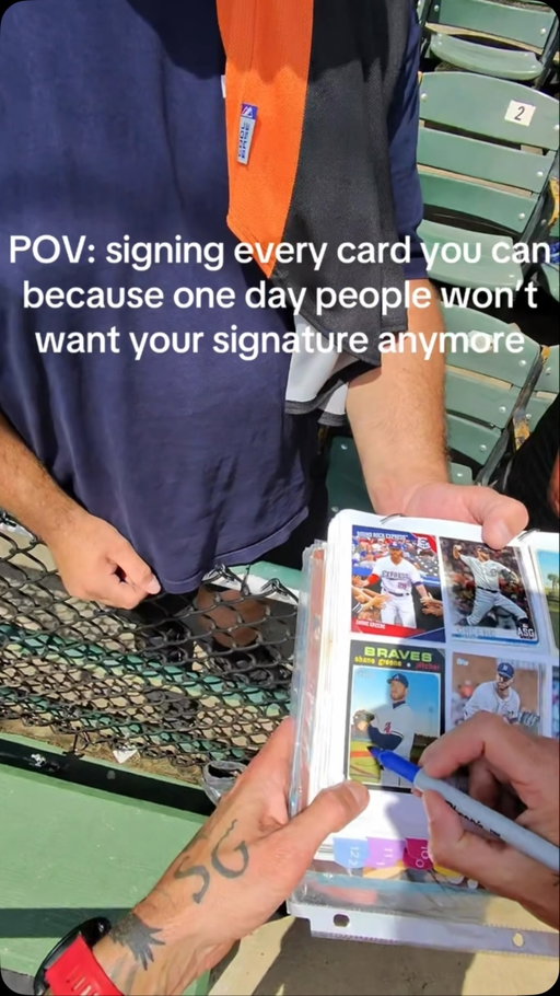 One day they won’t care anymore. #baseball #mlb #ballislife #baseballcards #pitcher