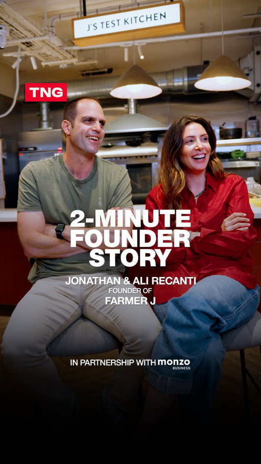 📊 This husband-and-wife duo quit their corporate jobs to sell lunch in field trays, last year they did £43M 🤯

We sat down with Farmer J founders Jonathan and Ali Recanati to talk about how frustrating lunches inspired them to quit their jobs and build one of London’s fastest-growing restaurant brands.

After raising £850,000 from friends and family, they opened their first site in 2016. Today, Farmer J operates 20 locations, including its first restaurant in New York, and generated over £40M in revenue last year.

In partnership with Monzo Business @monzo