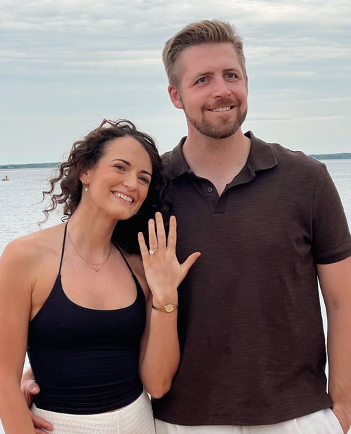She said yes! 💍 🤍 🩵⁠ ⁠
⁠
Congratulations to Madelyn’s clients, Keifer and Paige.⁠
⁠
Wishing the happy couple a wonderful engagement from the Touch of Gold team.