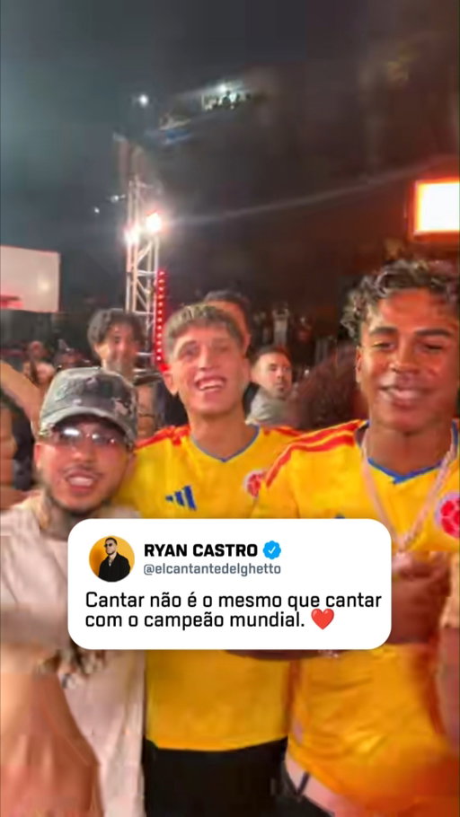 SIMPLESMENTE LAMINE YAMAL! 😎🎤 De férias em Medellín, o camisa 19 da Espanha soltou a voz ao som da música 'EL RITMO QUE NOS UNE', do cantor Ryan Castro, que virou um hino da seleção colombiana e tem até participação dos jogadores da Colômbia na canção! 🇨🇴

via Ryan Castro/TikTok
#FutebolNaESPN #LamineYamal