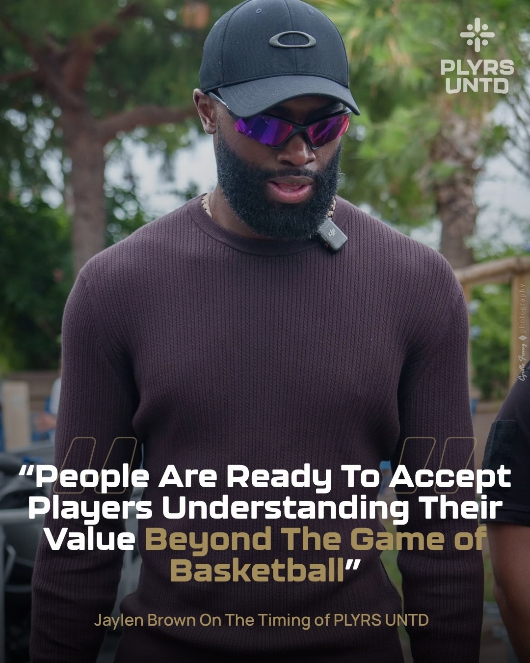 Jaylen Brown says it’s perfect timing for PLYRS to take control of the market 🗣️ @fchwpo