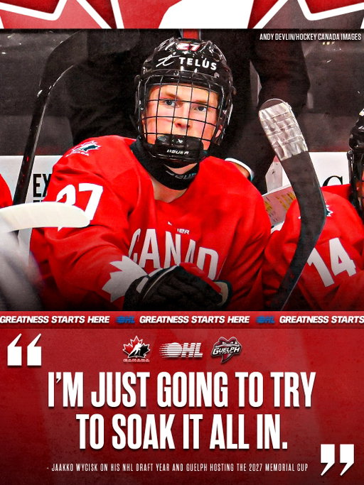 Getting set for a busy year 🇨🇦🌪️
ㅤ
@Guelph_storm_OHL forward Jaakko Wycisk speaks on the upcoming season with hosting the #MemorialCup
ㅤ
#NHLDraft | @CHLHockey