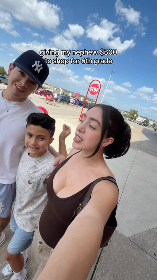do we give parents vibes? 🤓 #tia #backtoschool #shopping #middleschool #nephew