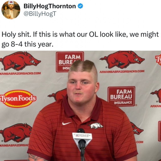 What a look😭

Every season begins with hope, but in Fayetteville, hope isn’t enough anymore. Arkansas has spent years proving they can compete with anyone on any given Saturday—now the challenge is turning flashes of potential into consistent success. With another year of experience, new playmakers ready to emerge, and one of the toughest schedules in the country, the Razorbacks have a chance to change the narrative this fall.

The SEC doesn’t hand out opportunities, it forces you to earn every one. Every game is a battle, every week is another test, and every win has to be fought for. That’s what makes Arkansas football so compelling. If the Razorbacks can put it all together, this could be the season that reminds college football just how dangerous they can be. The expectations are rising, the stage is set, and Razorback fans are ready to see what this team is truly capable of.